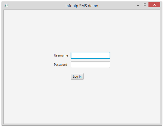 Infobip JAVA SMS Demo App