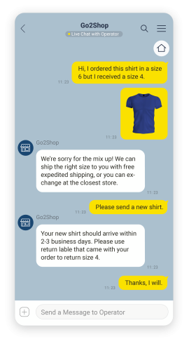 Example of providing customer support on KakaoTalk