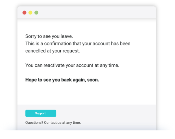 registration confirmation email
