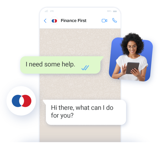 chat with customer