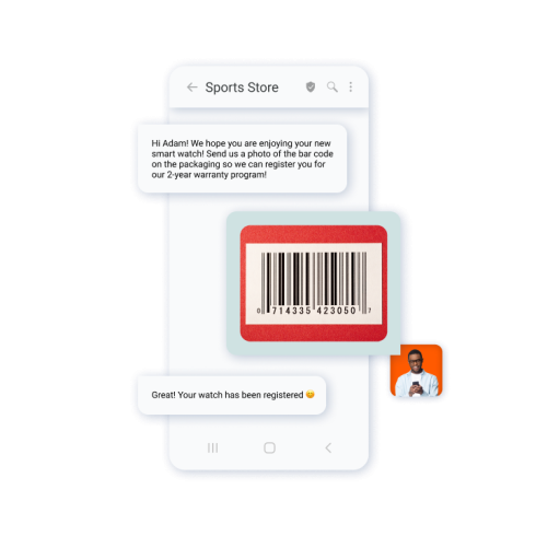 mms messaging product registration
